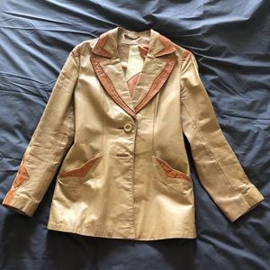 VINTAGE western genuine leather jacket